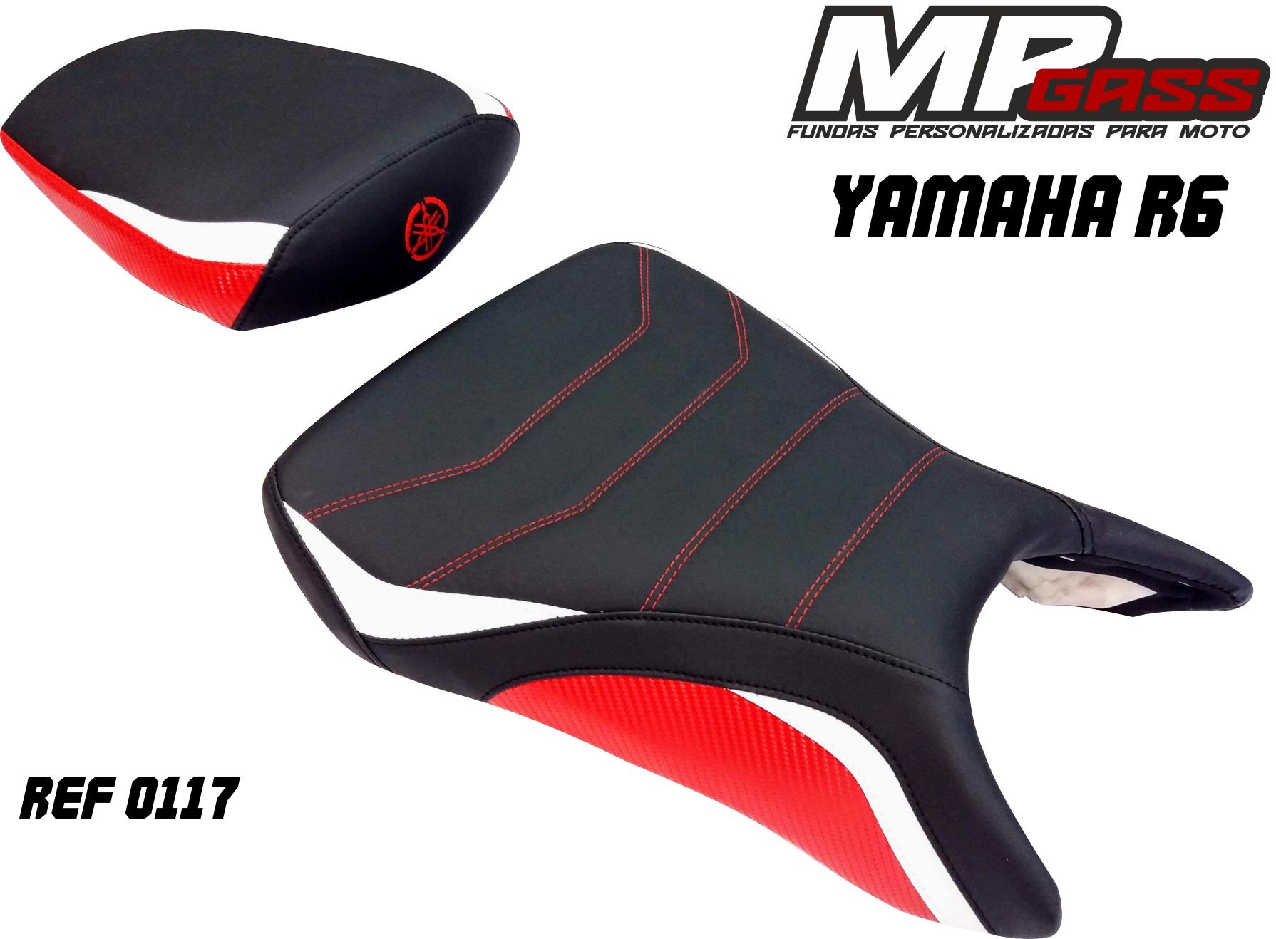 Aptitud Equipo de juegos animal Tapizado de Asiento Yamaha R6 - MPGass